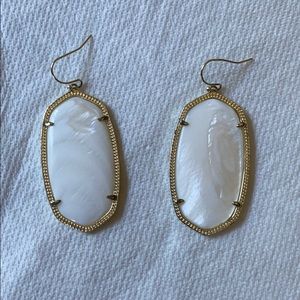 Kendra Scott Drop Earrings - White
